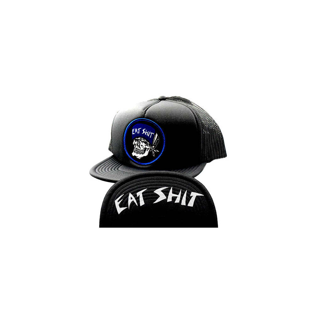 Suicidal Skates Hat Eat Shit Patch Mesh Flip Navy