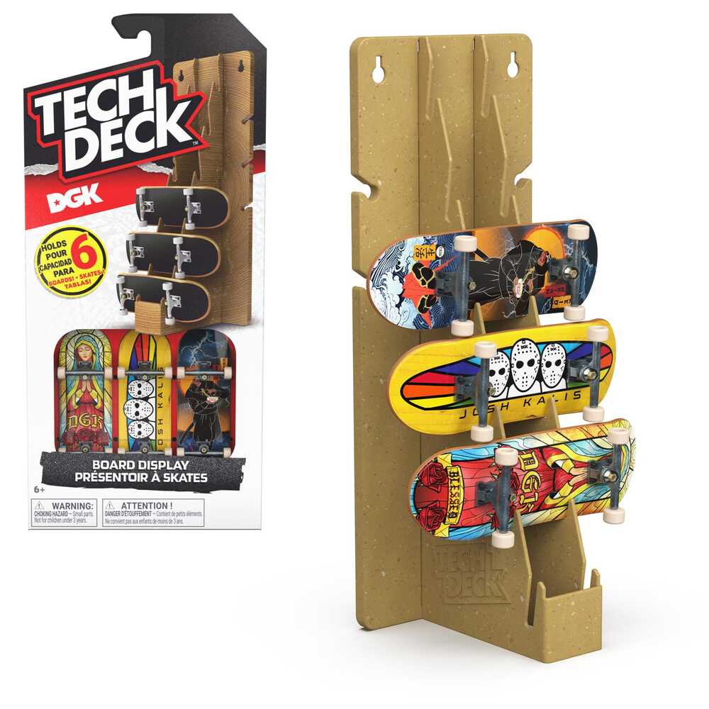 Tech Deck Board Display - Includes 3 Exclusive Boards (Assorted Brands)