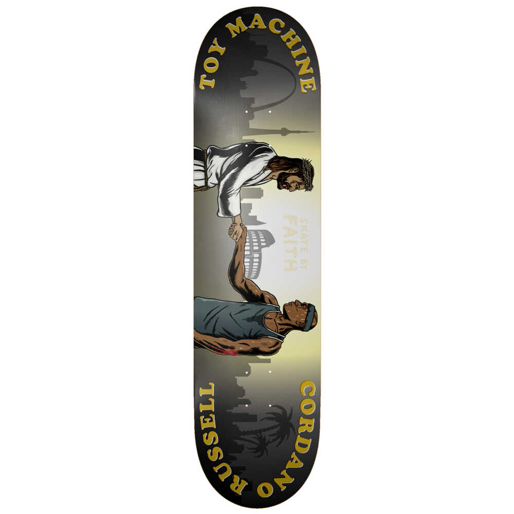 Toy Machine Deck 8.5 Russell Skate By Faith