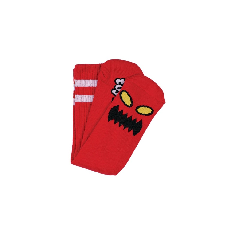 Toy Machine Socks Monster Face Sock Red