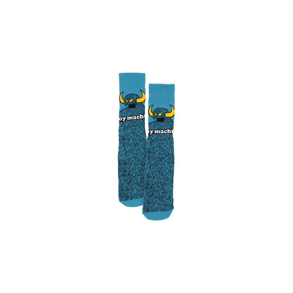 Toy Machine Socks Furry Monster Sock Blue