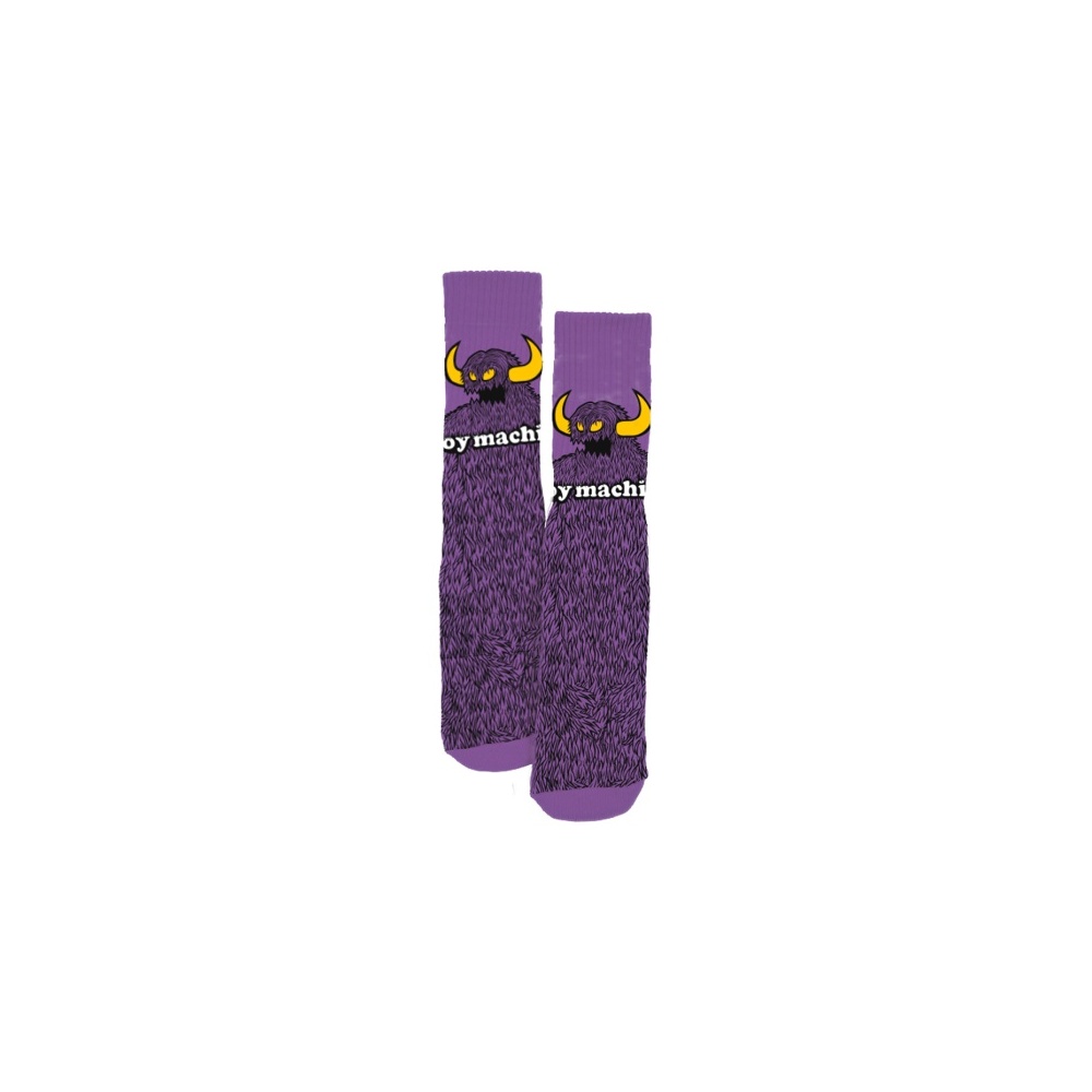Toy Machine Socks Furry Monster Sock Purple