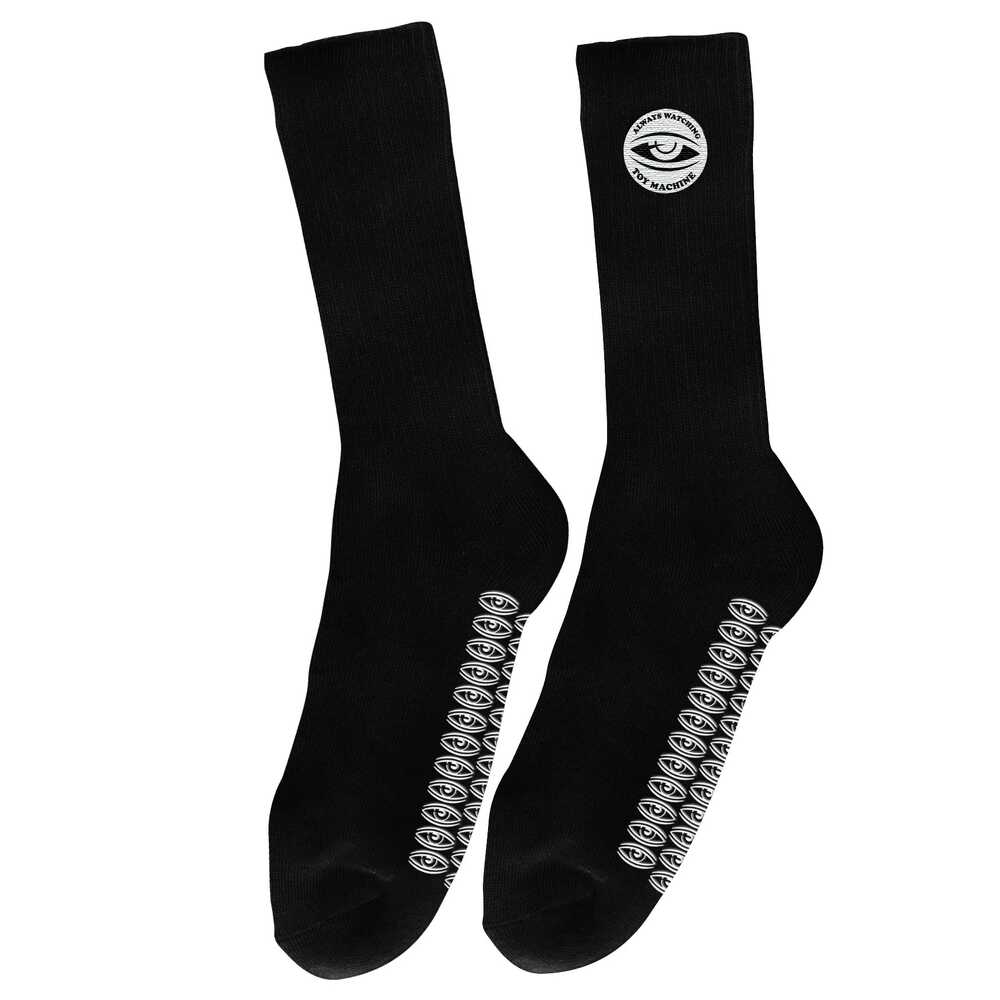 Toy Machine Socks Always Watching Grip Black