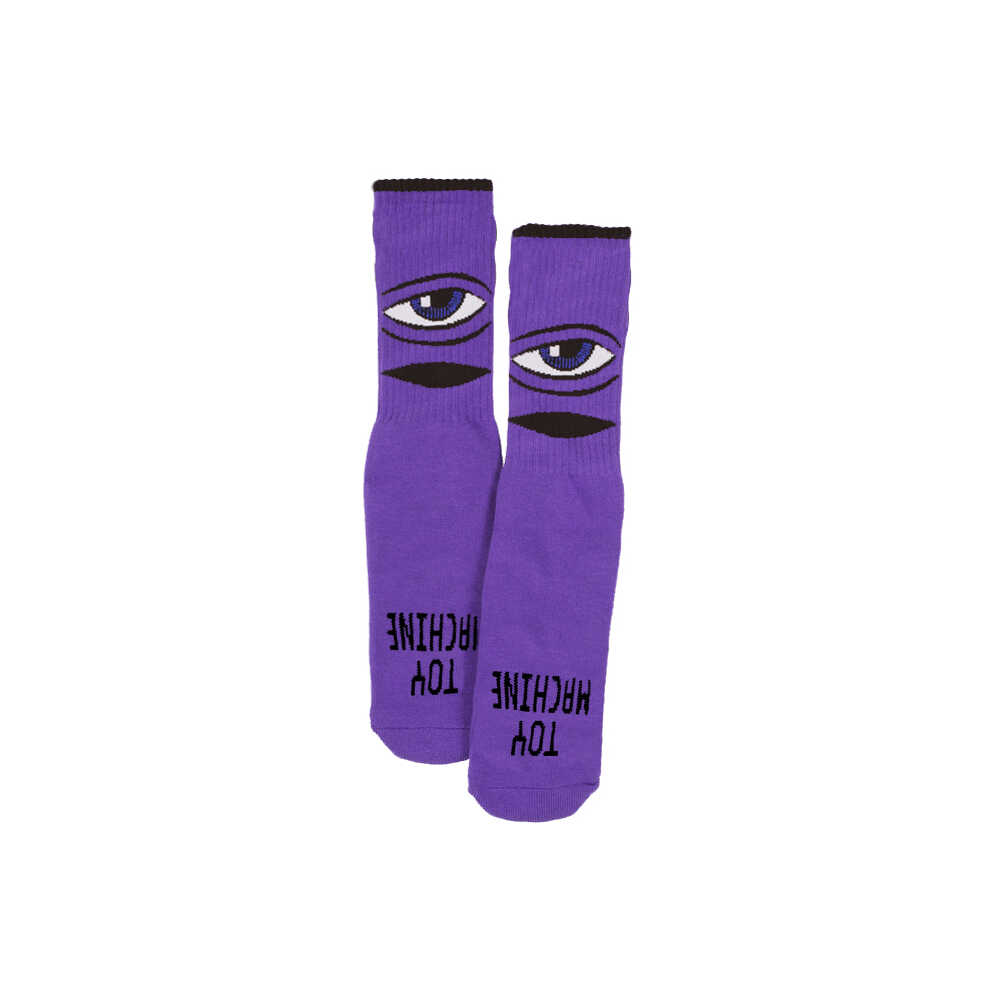 Toy Machine Youth Socks Sect Eye Purple