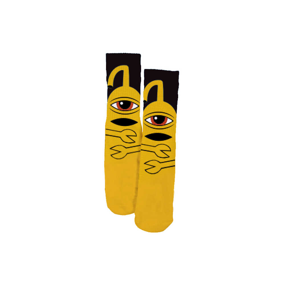 Toy Machine Socks Sect Hug Yellow