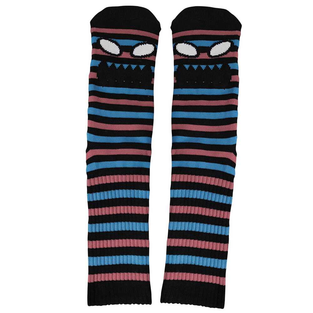 Toy Machine Socks Monster Face Mini Stripes Blue