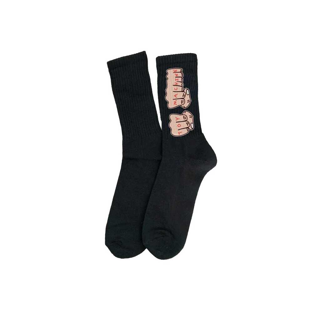 Toy Machine Socks Fists Black