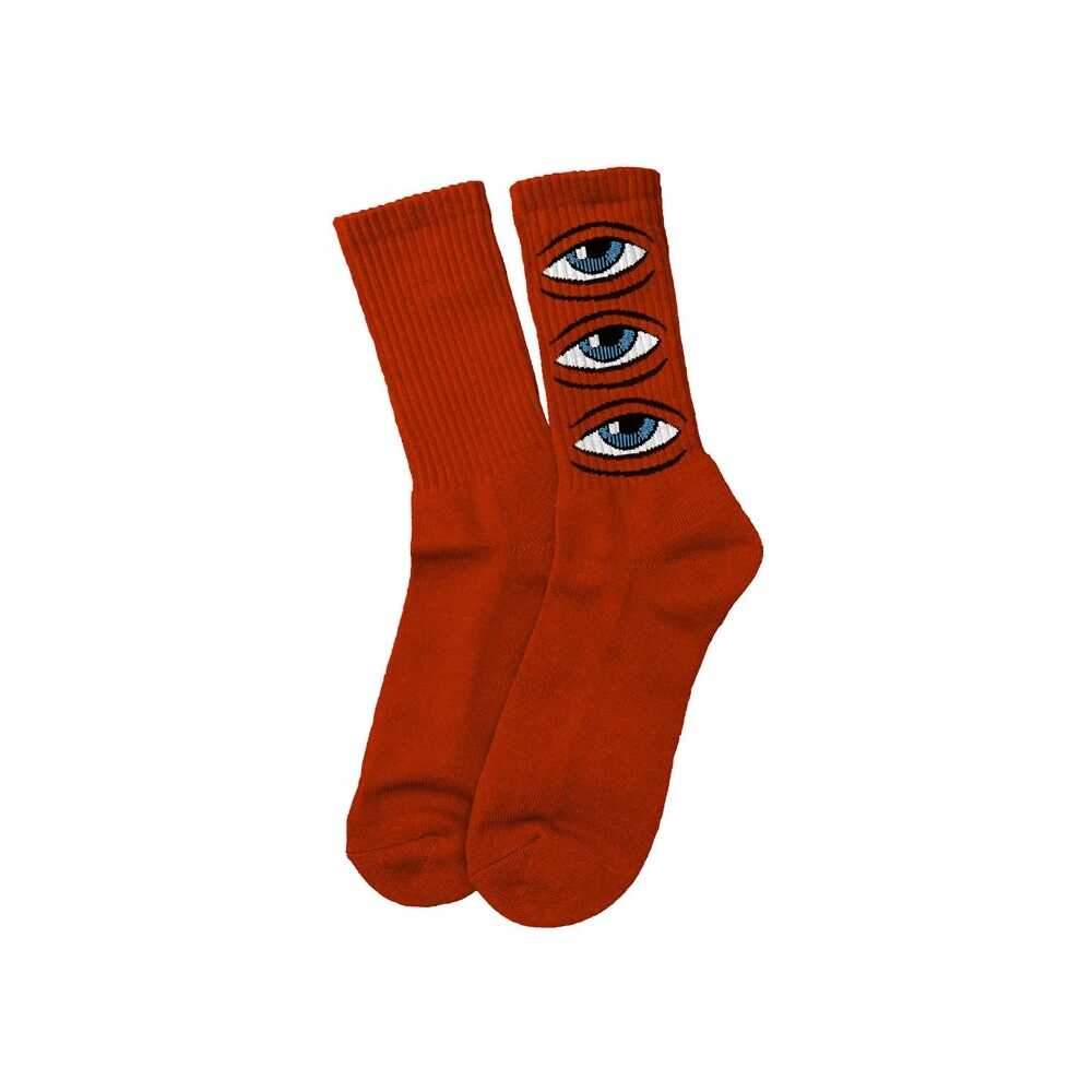 Toy Machine Socks Eye Stack Red