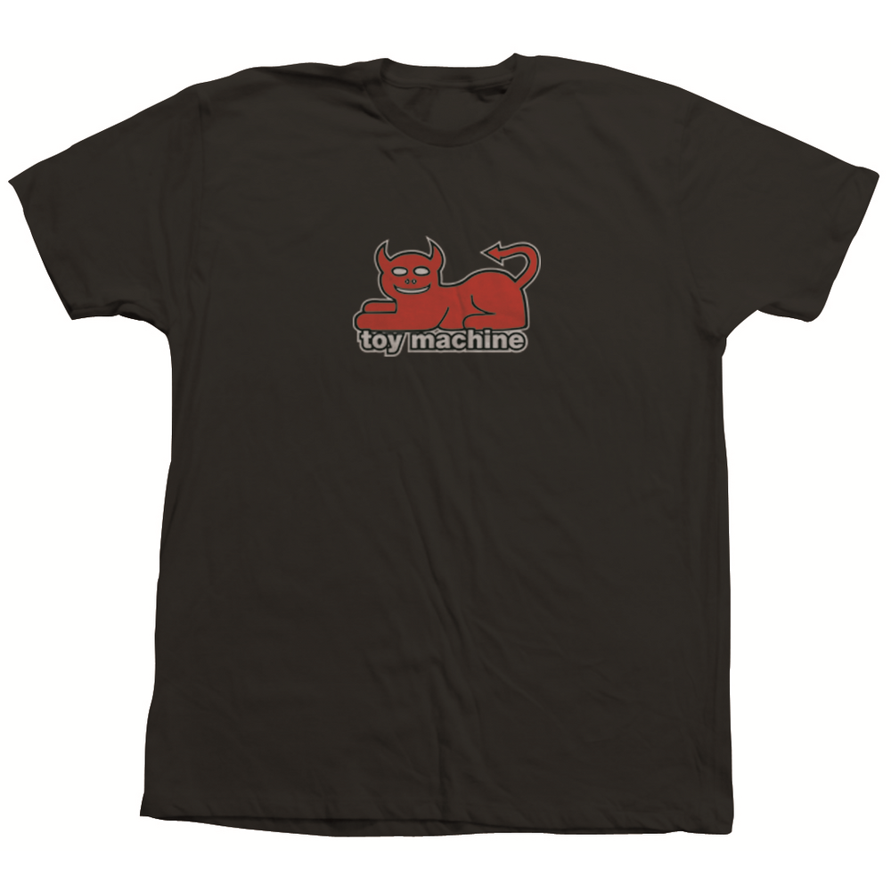 Toy Machine Tee (S) Devil Cat Black