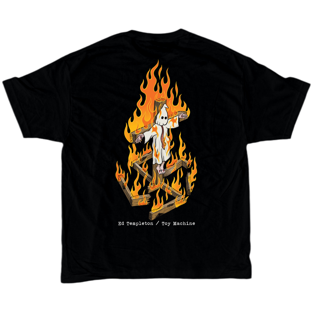 Toy Machine Tee Charred Cross (S) Black