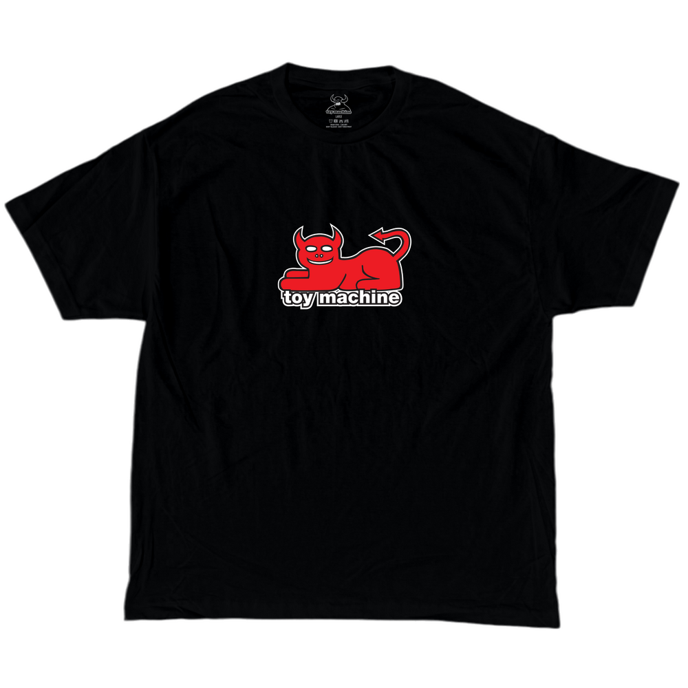 Toy Machine Tee Devil Cat (S) Black