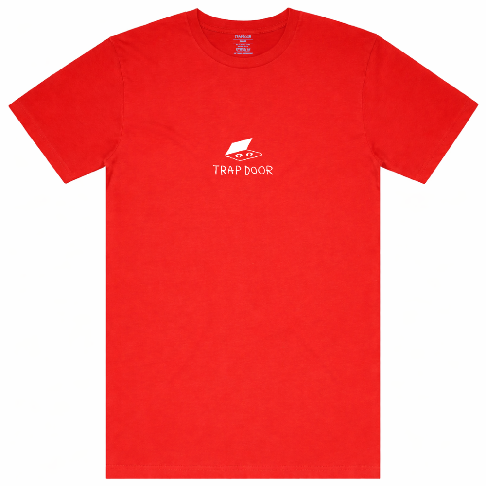 Trap Door Tee (S) Logo Red