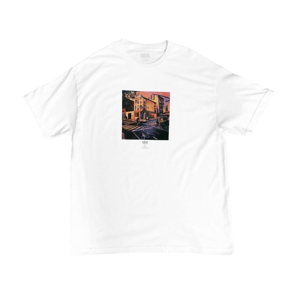 Traffic Tee Driggs and Manhattan Ave White